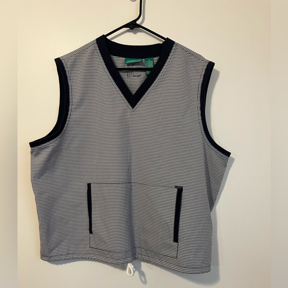 Liz Golf Liz Claiborne gingham patterned athletic vest‎